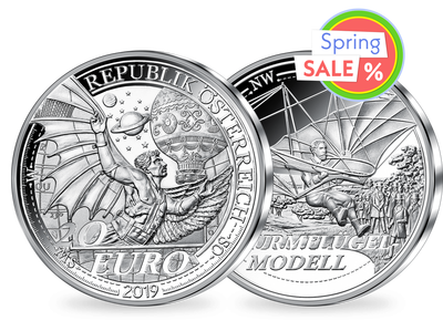 20-Euro-Silbermünze 2019 ''Der Traum vom Fliegen''