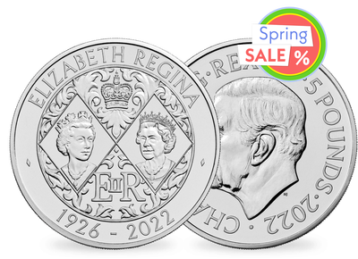 Die erste 5-Pfund-Münze mit dem Portrait von King Charles III.
