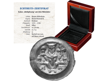 Fast 800 Jahre alte Silbermünze aus Hildesheim!