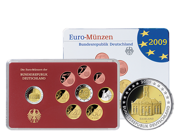 Die offiziellen deutschen Kursmünzensätze 2009