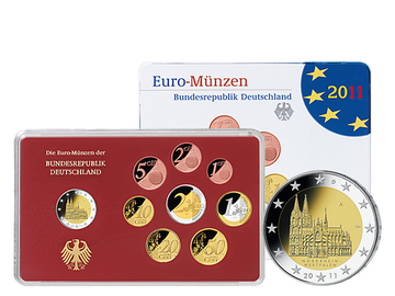 Die offiziellen deutschen Kursmünzensätze  2011!