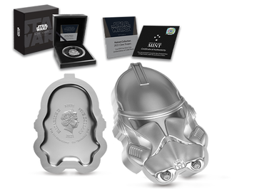 Offizielle 2-Unzen-Silber-Gedenkmünze „STAR WARS™ – CLONE TROOPER™-Helm“