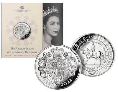 Monnaie argentée «Jubilé de la Reine Elizabeth II» Royaume-Uni 2022