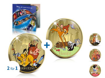 „Disney Classics“ – Ihr Start-Doppelpack: „König der Löwen“ + „Bambi“!
