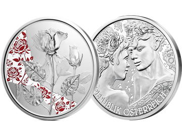 10 Euro-Silbermünzen-Serie „Mit der Sprache der Blumen“ – Start „Die Rose“	