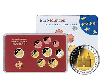 Die offiziellen deutschen Kursmünzensätze 2006 im Set (A,D,F,G,J)