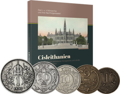 "Cisleithanien" mit 5 Originalmünzen aus dem österreichischen Kaiserreich