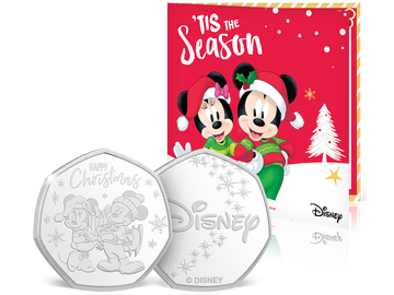„Mickey & Minnie – Christmas“ – die Disney-Lizenzprägung inklusive Weihnachtskarte!