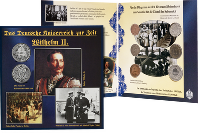Das Kursgeld der Kaiserzeit − Sechs Münzen aus der Zeit Wilhelms II.