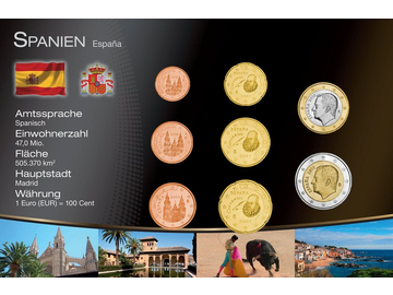 Euro-Kursmünzensatz 2015 aus Spanien!