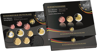 Der neue offizielle deutsche Kursmünzensatz 2018!