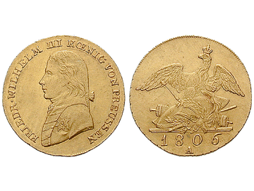 Altdeutschland, Friedrichs d`or, 1798-1816, Friedrich Wilhelm III.