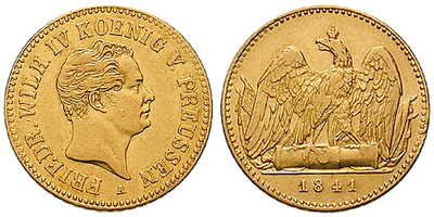 Gold zu Zeiten der Revolution 1848 − Friedrich Wilhelm IV. 1841-1852