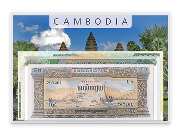 Kambodscha: 4 seltene Banknoten!