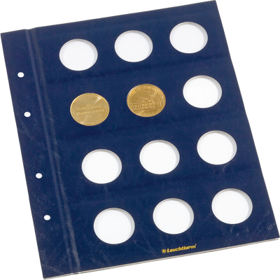Münzblätter VISTA, für franz.Touristik-Medaillen, 2er Pack