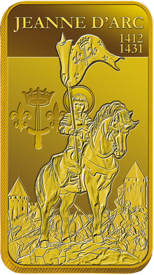 Le lingot « Jeanne d'Arc à Cheval » en or pur
