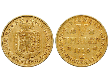 Altdeutschland, 5 Taler, 1813-1815, Georg III.