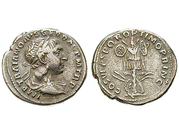 Römische Kaiserzeit, Denar, 98-117, Traianus