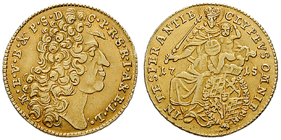 Ein Name wird zum Nominal − Maximilian II. 1/2 Max d`or 1715-26