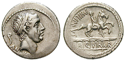 Aqua Marcia - Wasser für Rom − Römische Republik, Denar 56 v.Chr.
