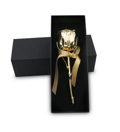 Das Symbol der Liebe als unsterbliche Gold-Edition: echte Rose mit 24k Echtgold-Veredelung