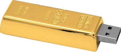 Der absolute Knaller: Der USB-Stick in Goldbarren-Optik 16GB
