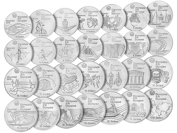 Olympische Sommerspiele in Montreal 1976: 28 Silbermünzen