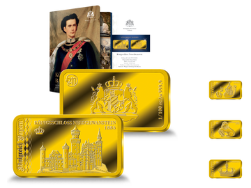 Goldbarren-Edition „Königreich Bayern“ – Start: „Schloss Neuschwanstein“