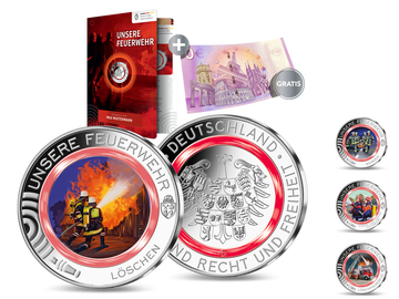 „Löschen“ – Ihr Start in die Silber-Polymer-Edition „Unsere Feuerwehr“!