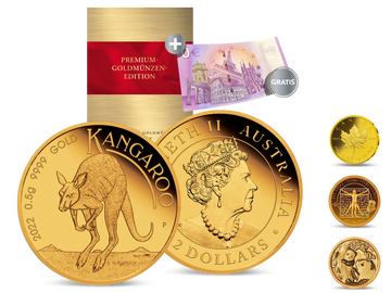 Die „Premium-Goldmünzen-Edition“ – die kleinsten Goldmünzen der Welt!