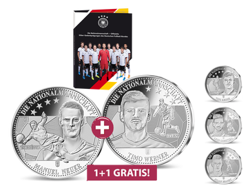 Die offiziellen Silberprägungen der deutschen Nationalmannschaft – Start: Manuel Neuer und Timo Werner!