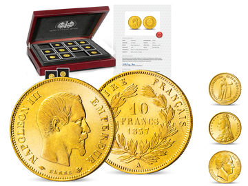 Gold-Raritäten des 19. Jahrhunderts: Ihre Startlieferung: 10 Francs Napoleon III. 1855-1860!