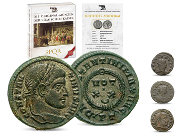 12 Original-Münzen der Römischen Kaiser – Start: Konstantin der Große!