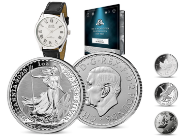 Fabulous 15 -2023: Die 15 wichtigsten Silbermünzen mit gratis Armbanduhr