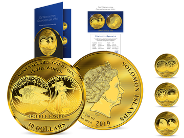 Die größten 1/100-Unzen-Goldmünzen zum kleinen Preis – Startlieferung: „Double Eagle“!
