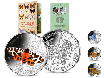 Silber-Kollektion „Heimische Schmetterlinge“ – Start: „Brauner Bär“!