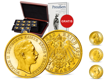 Das Gold der letzten deutschen Kaiser – Ihr Start: 10 Mark Kaiser Wilhelm II.
