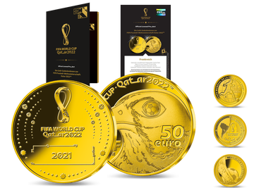 Die Goldmünzen zur FIFA Fussball-Weltmeisterschaft 2022™ - Ihr Start: Goldmünze „Frankreich“