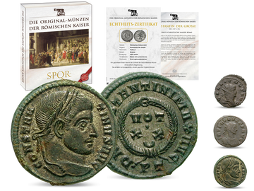 12 Original-Münzen der Römischen Kaiser – Start: Konstantin der Große!