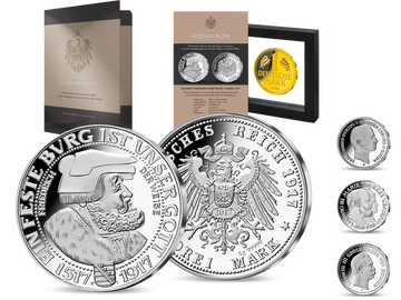 Die wertvollsten Silbermünzen Deutschlands als edle Neuprägungen – Ihre Startlieferung „Friedrich der Weise“!