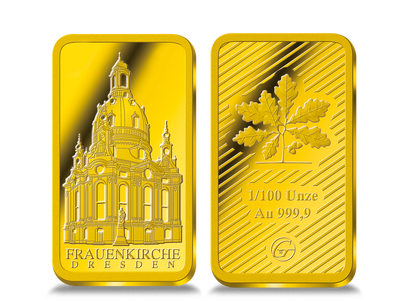 Goldbarren Frauenkirche Dresden