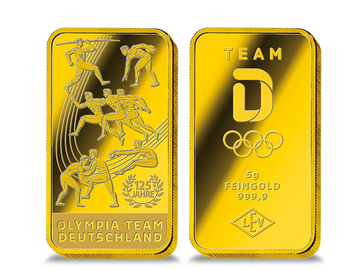 Der größte offizielle Feingold-Gedenkbarren zu den Olympischen Spielen „Antiker Fünfkampf“!