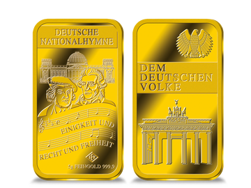 Die deutsche Nationalhymne – in reinstem Gold gewürdigt!