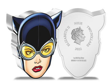 1-Unzen-Silber-Gedenkmünze „Faces of Gotham™ – CATWOMAN™“ im Chibi-Style