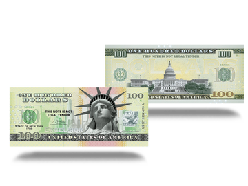 $ 100-Souvenir-Banknote 