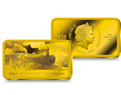 Monnaie-lingot en or pur « Poudlard express » 2020