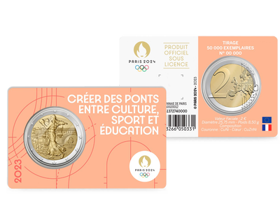 Monnaie commémorative de 2€ BU - 2023 - Jeux Olympiques Paris 2024 - Blister №2