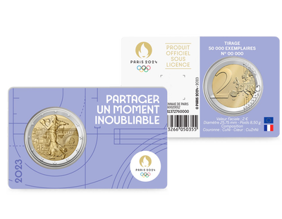 Monnaie commémorative de 2€ BU - Jeux Olympiques Paris 2024 - Blister №4 - 2023