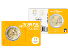 Monnaie commémorative de 2€ BU - Jeux Olympiques Paris 2024 - Blister №3