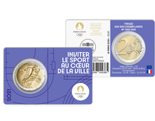 Monnaie commémorative de 2€ BU- Jeux Olympiques Paris 2024 - Blister №4